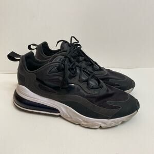 Nike Women's Sneakers Airmax 270 React Black White Chunky Size 8 Running Active